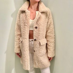 Zara Kids Cream Colored Teddy Coach Size 13-14